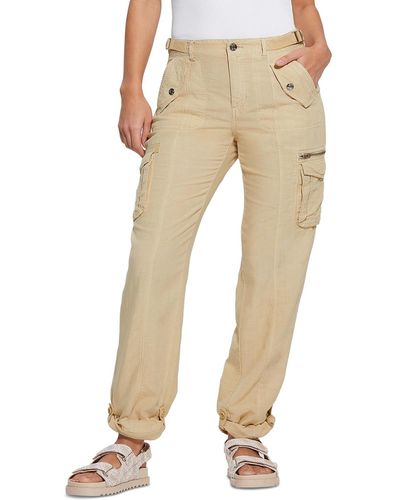 Guess Nessi Cargo Pants - Natural