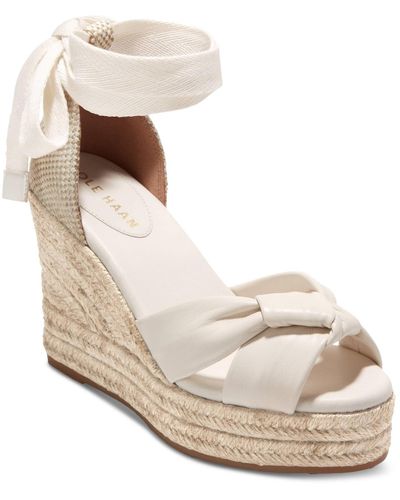 Cole Haan Cloudfeel Hampton Espadrille Wedge Sandals - Natural