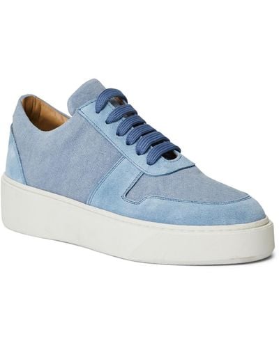 Bruno Magli Darian Leather Sneakers - Blue
