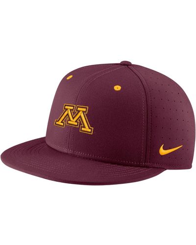 Nike Minnesota Golden Gophers True Performance Fitted Hat - Purple