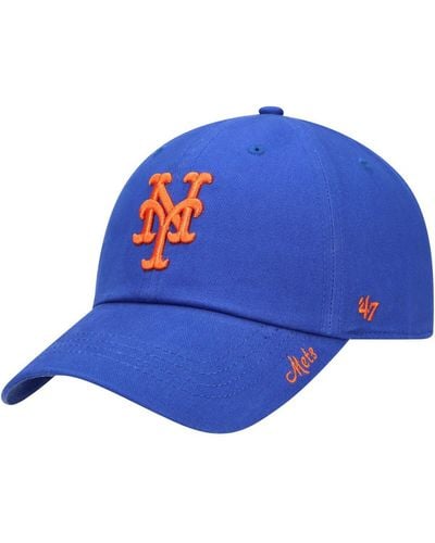 '47 New York Mets Team Miata Clean Up Adjustable Hat - Blue