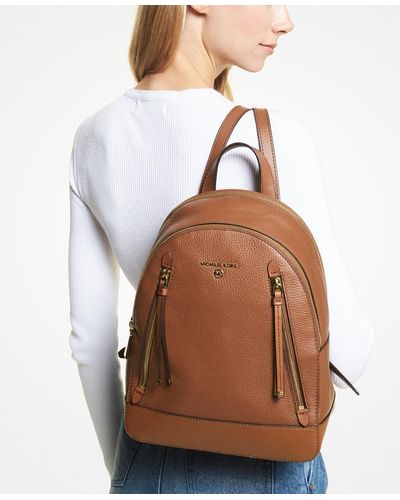 Michael+Kors+Women%27s+Backpack+Medium+-+Brown for sale online