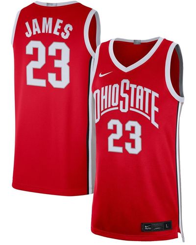 Nike Lebron James Ohio State Buckeyes Alumni Player Limited Basketball Jersey - Red