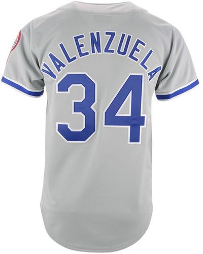 Mitchell & Ness Los Angeles Dodgers Authentic Cooperstown Jersey Fernando Valenzuela - Gray