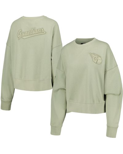 Pro Standard Cleveland Guardians Fleece Pullover Sweatshirt - Green