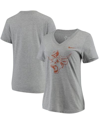 Nike Texas Longhorns Vault Tri-blend V-neck T-shirt - Gray