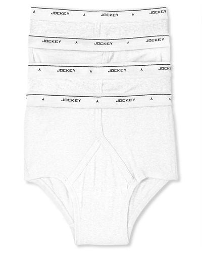 Jockey Classic Collection Full-rise Briefs 4-pack Underwear - White