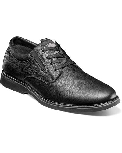 Nunn Bush Otto Plain Toe Oxford Shoes - Black