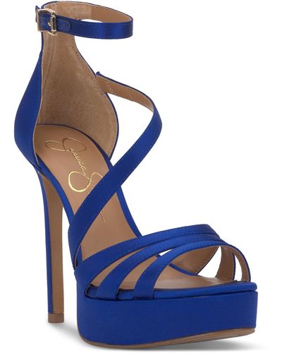 Jessica Simpson Shyremin Dress Platform Sandals - Blue