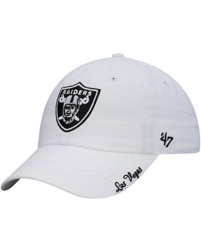'47 Las Vegas Raiders Miata Clean Up Primary Adjustable Hat - White