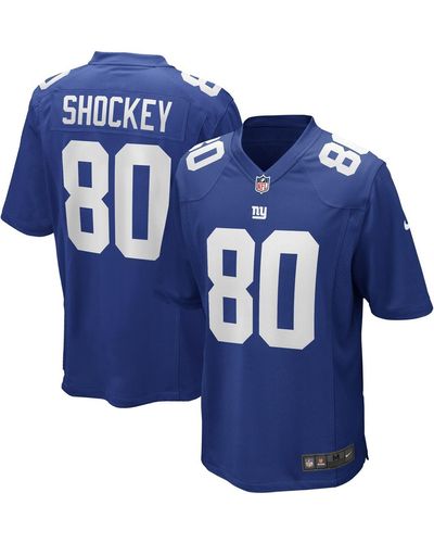 Nike Jeremy Shockey New York Giants Game Retired Player Jersey - Blue