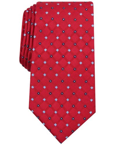 Club Room Linked Neat Tie - Red