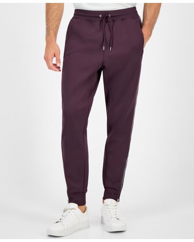 INC International Concepts Neoprene Track jogger Pants - Purple