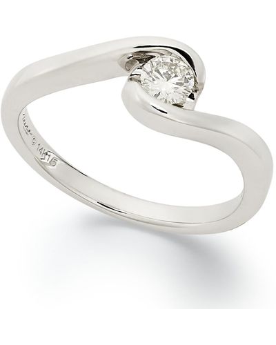 Sirena Diamond Engagement Ring In 14k White Gold (1/5 Ct. T.w.)