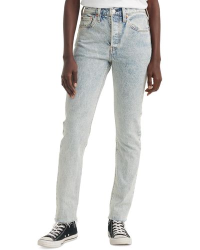 Levi's 501 High Rise Skinny Jeans - Blue
