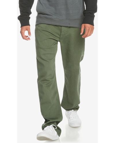 Quiksilver Far Out Stretch 5 Pocket Straight Fit jogger Pants - Green