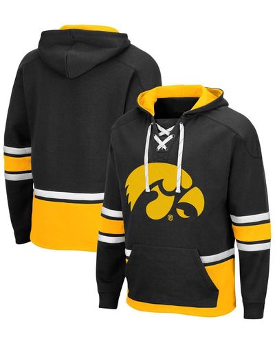 Colosseum Athletics Iowa Hawkeyes Lace Up 3.0 Pullover Hoodie - Yellow