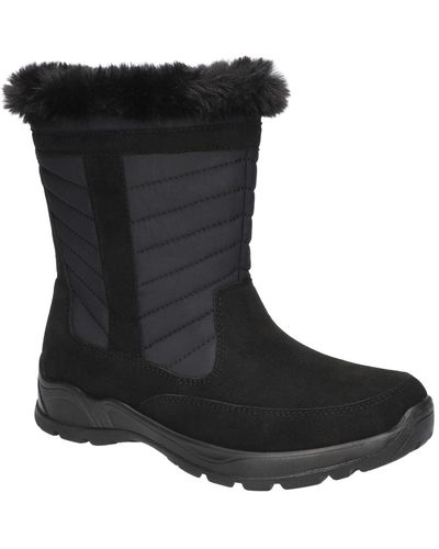 Easy Street Frazer Slip Resistant And Waterproof Side Zip Boots - Black