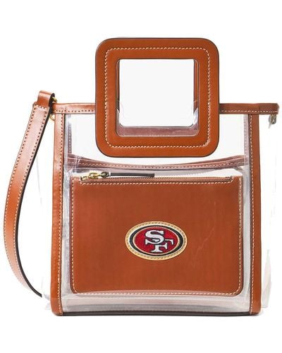 STAUD San Francisco 49ers Clear Mini Shirley Bag - Brown