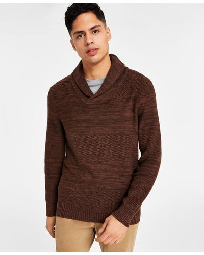 Sun & Stone Sun + Stone Shawl-collar Sweater - Brown