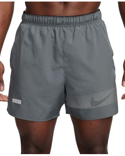 Nike Challenger Flash Dri-fit 5" Running Shorts - Gray