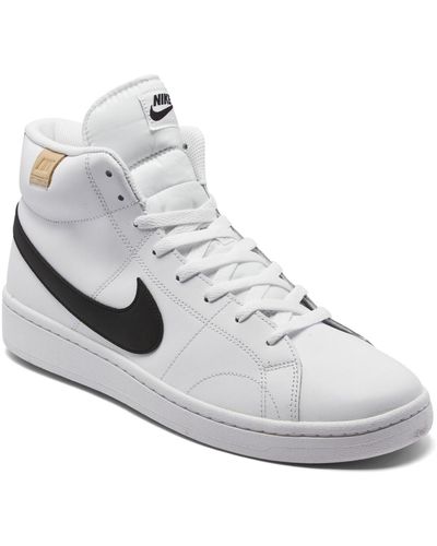 Nike Court Royale 2 Mid High Top Casual Sneakers From Finish Line - White