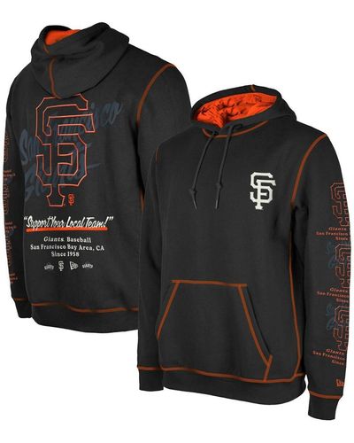 KTZ San Francisco Giants Team Split Pullover Hoodie - Black