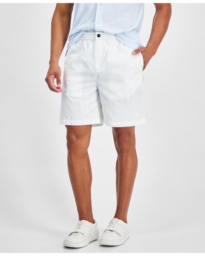 INC International Concepts Ash Regular-fit Solid 7" Shorts - White