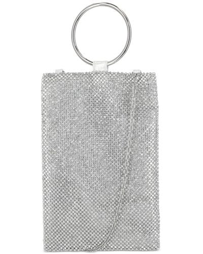 INC International Concepts Molyy Sequin Bangle Party Pouch - Metallic