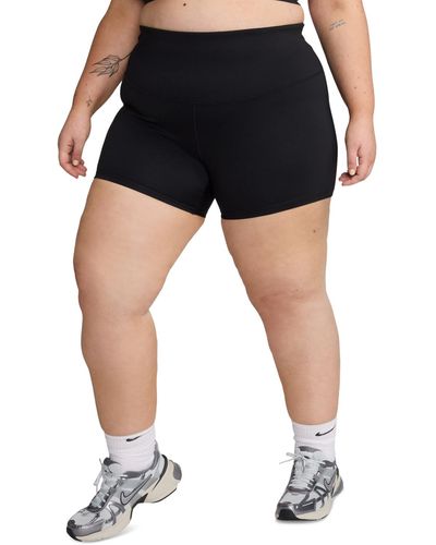 Nike Plus Size One High Waist Pull-on Bike Shorts - Black