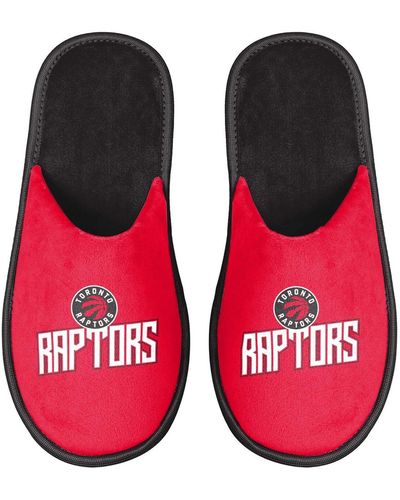 FOCO Toronto Raptors Scuff Slide Slippers - Red