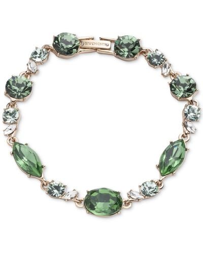 Givenchy Crystal Stone Link Flex Bracelet - Green