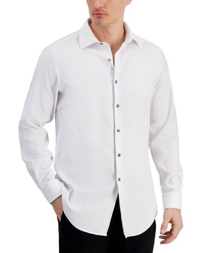 Alfani Dobby Dress Shirt - White