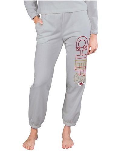 Concepts Sport Kansas City Chiefs Sunray French Terry Pants - Gray