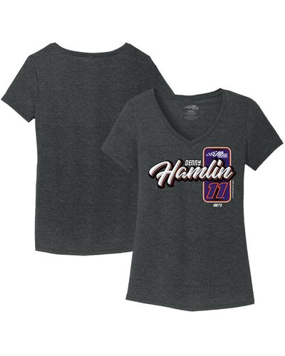 Joe Gibbs Racing Team Collection Denny Hamlin V-neck T-shirt - Black