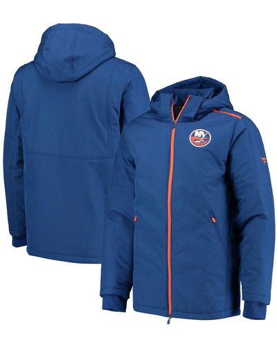Fanatics New York Islanders Authentic Pro Rink Parka Full-zip Hoodie Jacket - Blue