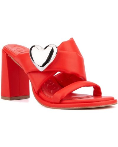 Olivia Miller Lovey Dovey Heel Sandal - Red