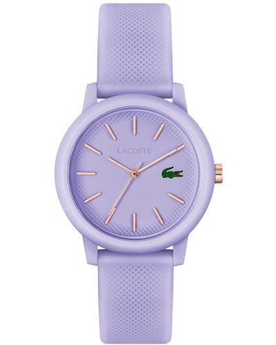 Lacoste L.12.12 Silicone Strap Watch 36mm - Purple