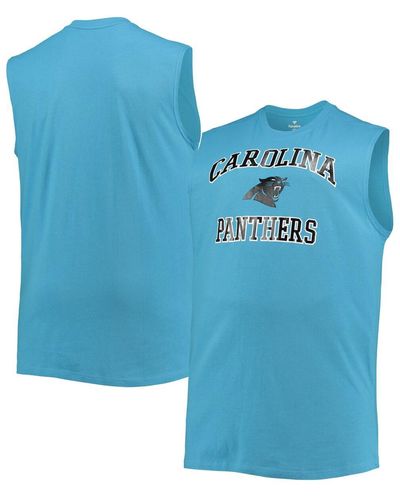 Profile Carolina Panthers Big And Tall Muscle Tank Top - Blue