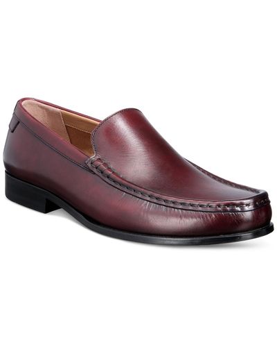 Ted Baker Labi Leather Slip-on Loafers - Red