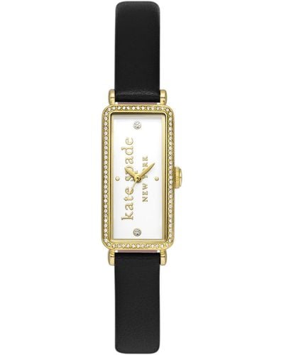Kate Spade Rosedale Three Hand Pro-planet Leather Watch 32mm - White