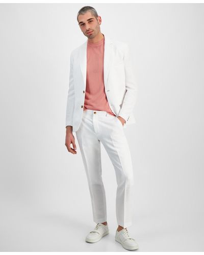INC International Concepts Luca Slim Pants - White