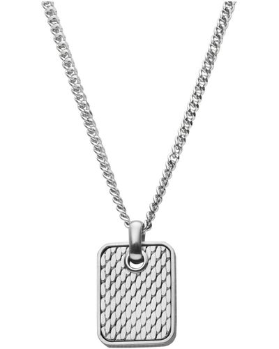 Skagen Torben Stainless Steel Pendant Necklace - Metallic