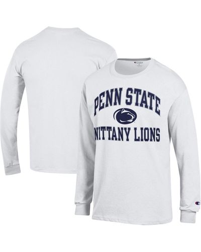 Champion Penn State Nittany Lions High Motor Long Sleeve T-shirt - White