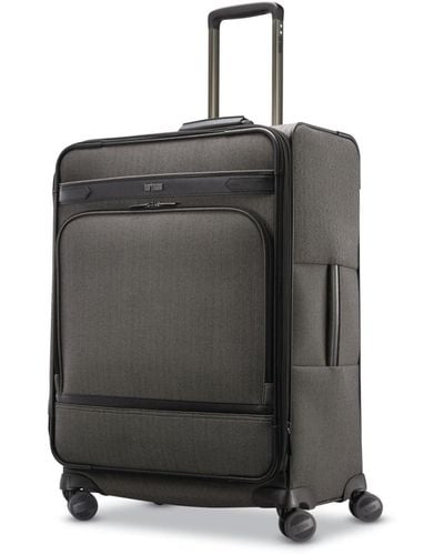 Hartmann Herringbone Dlx Medium Journey Expandable Spinner Suitcase - Black