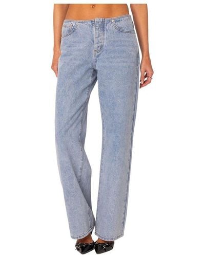 Blue Edikted Jeans For Women Lyst