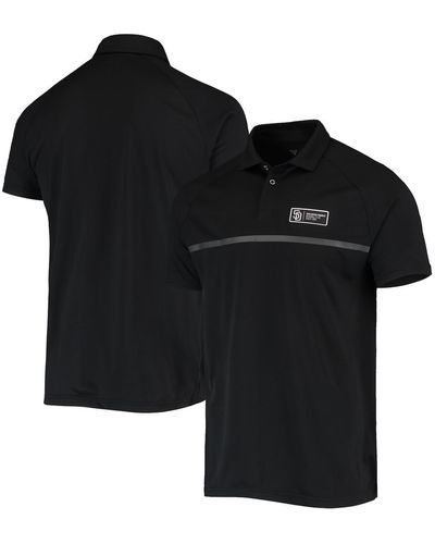 Levelwear San Diego Padres Sector Raglan Polo Shirt - Black