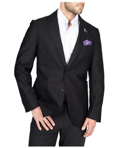 Tailorbyrd Textured Solid Sportcoat - Black