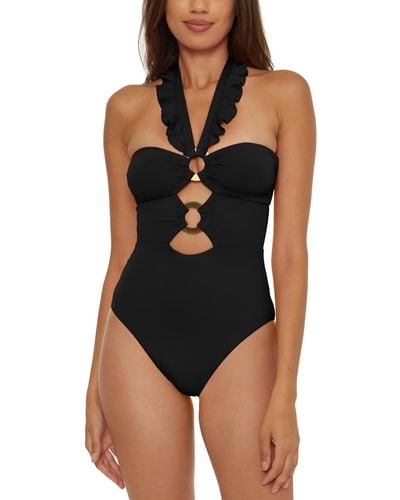 SOLUNA Buckle-up One-piece Swimsuit - Black