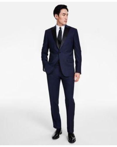 Brooks Brothers B By Classic Fit Stretch Solid Tuxedo Separates - Blue